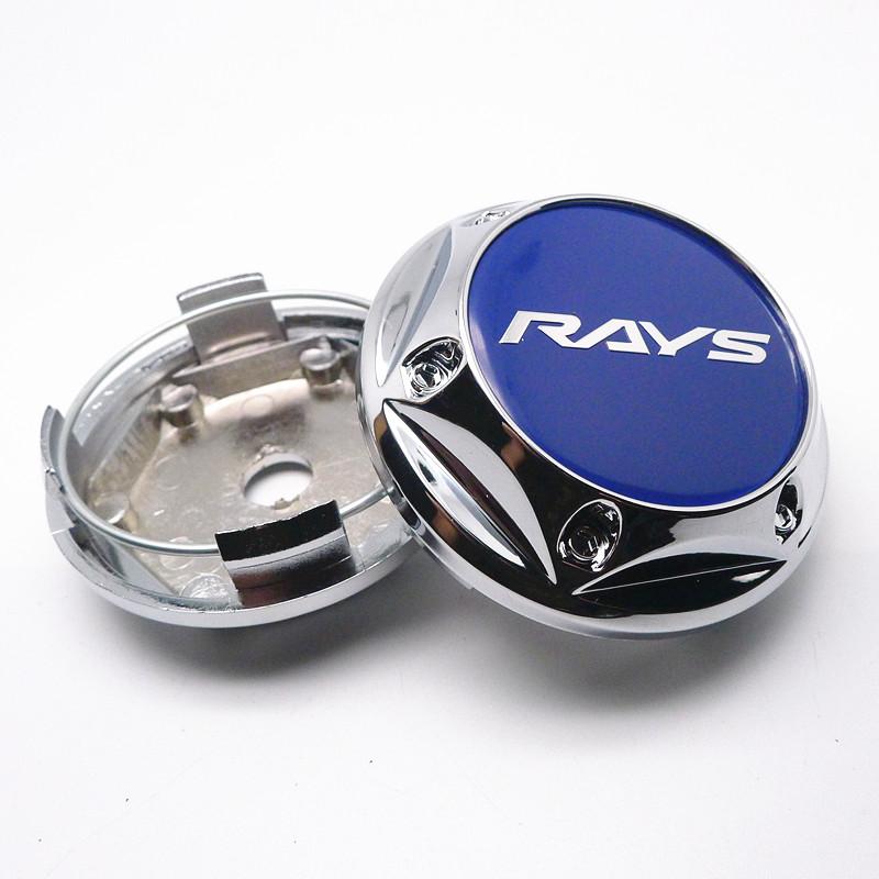 4pcs 68mm 62mm For Rays Wheel Hub Center Cap Car Rims Replace Dust-proof Cover Auto Styling Accessories
