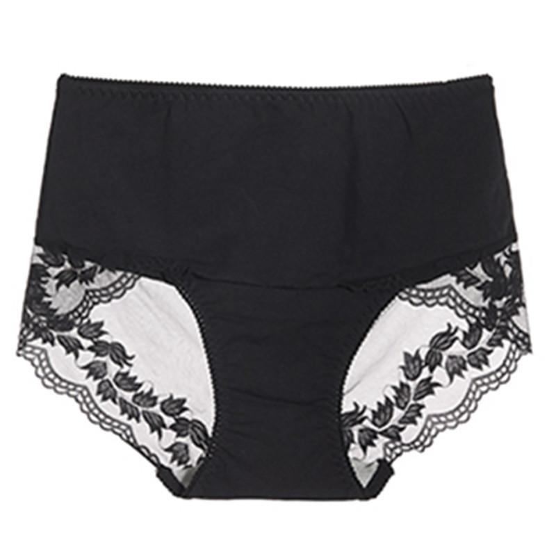 Mutandine da Donna Slip a Vita Bassa con Bordi in Fungo Nero Carine Semplici in Cotone Traspiranti Mutandine Triangolo
