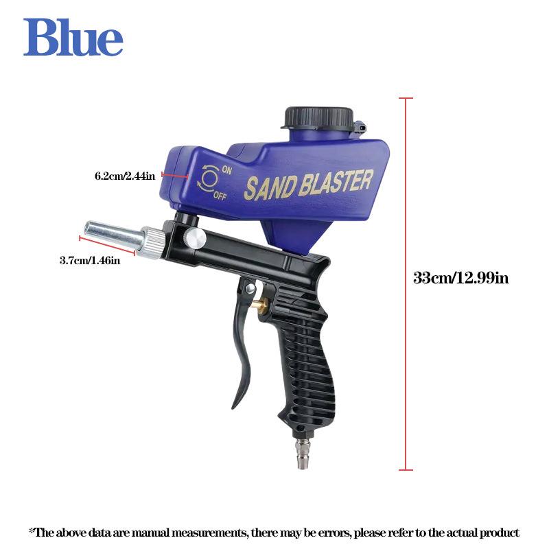 Portable Handheld Pneumatic Sandblasting Gun for Metal Deburring and Renovation