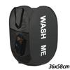 Portable Mesh Pop Up Laundry Hamper Wide Opening Breathable Collapsible Space-Saving Laundry Basket