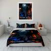 Moonlit Batman and pumpkins. Bedding sets Duvet cover sets Duvet covers Pillowcases(1 * Duvet Cover 2 * Pillowcases without duvet insert)
