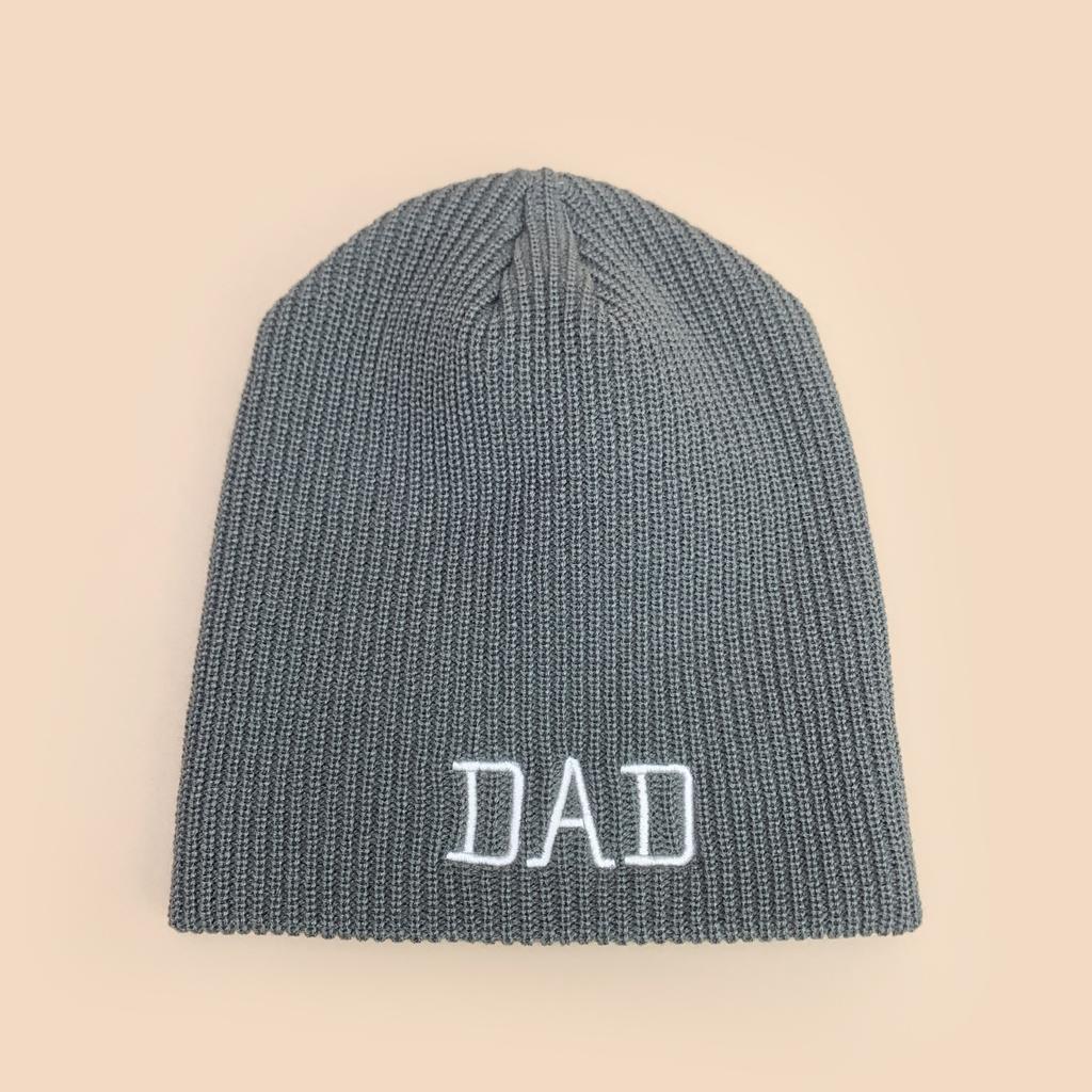 Autumn and Winter Design Simple Parents Letter Embroidery Knitted Hat Men and Women Warm Personality Cold Hat Pullover Hat