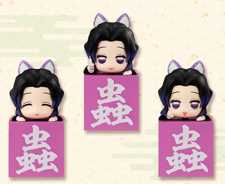 

Demon Kimetsu no Yaiba Hook Figures Hello Set Slayer - Shinobu! Shinobu! Shinobu! - Injection, Smile, 3-piece