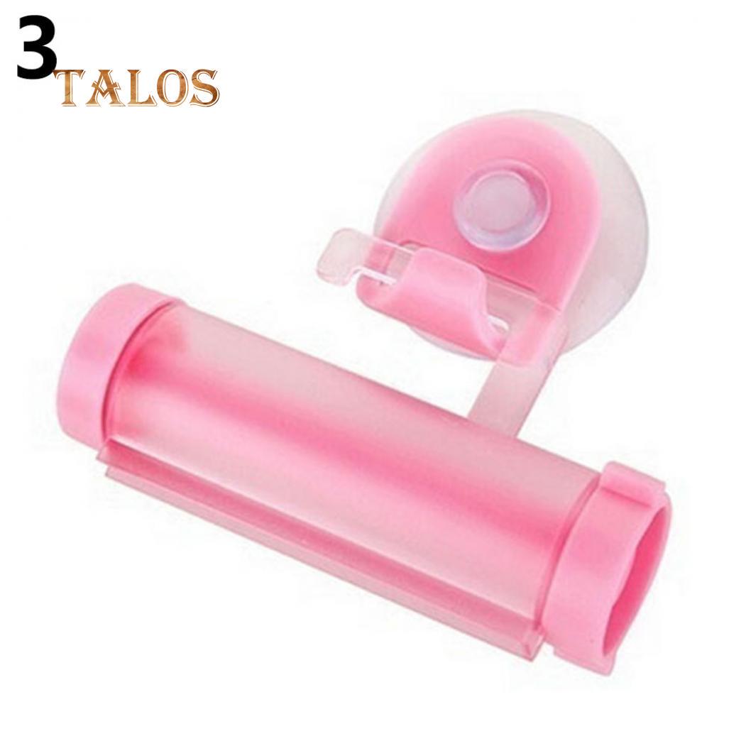 

Talos Tube Squeezer Роликовый держатель для зубной пасты Легкий дозатор для ванной комнаты розовый