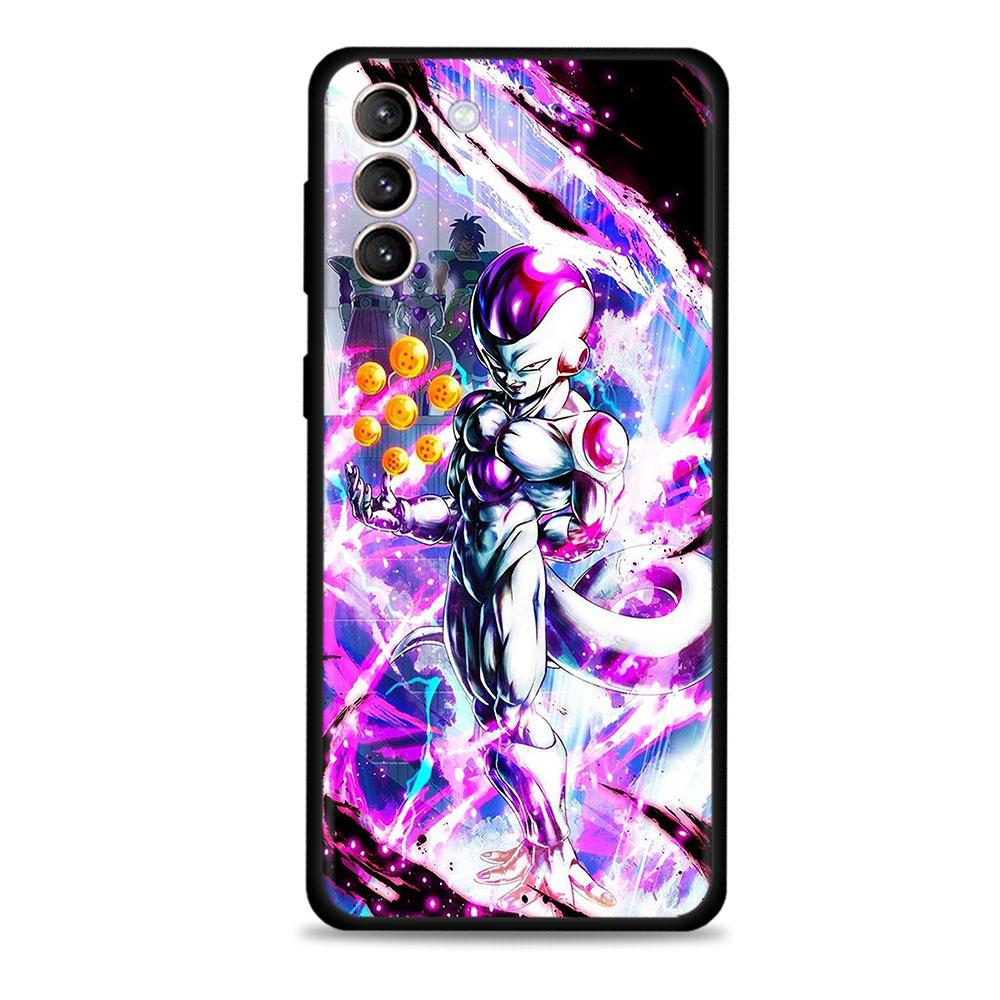 Dragon ball Golden Frieza telefonfodral för Samsung Galaxy S21 S20 FE S22 Ultra S10 S9 S8 Plus S10e Note 20 Ultra Silikonskydd