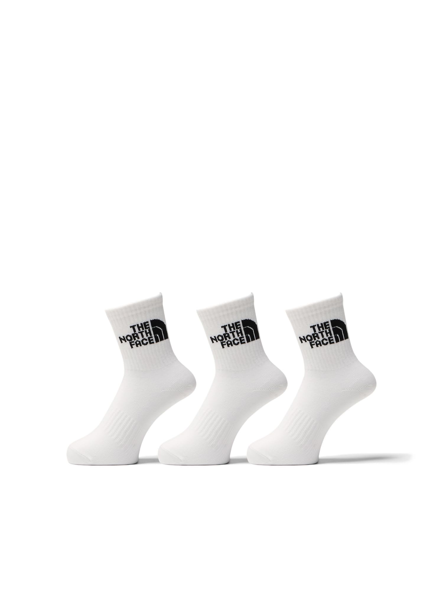 

The North Face Socks TNF Jacquard Logo 3P Crew Unisex Adult NN82411 TNF Black L White/TNF