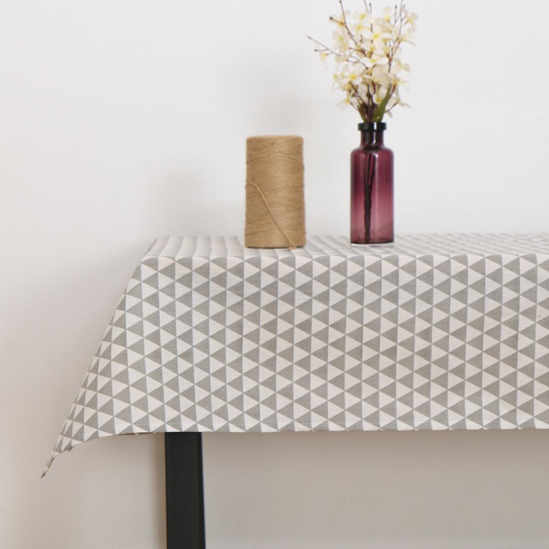 

Cotton And Linen Tablecloth Solid Color Printed Plaid Coffee Table Tablecloth Rectangular Dining Table Mat Non-Slip Table Mat Minimalist 40*60cm