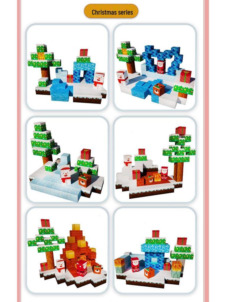 Mini Mario Scene Magnetic Building Blocks Set for Kids