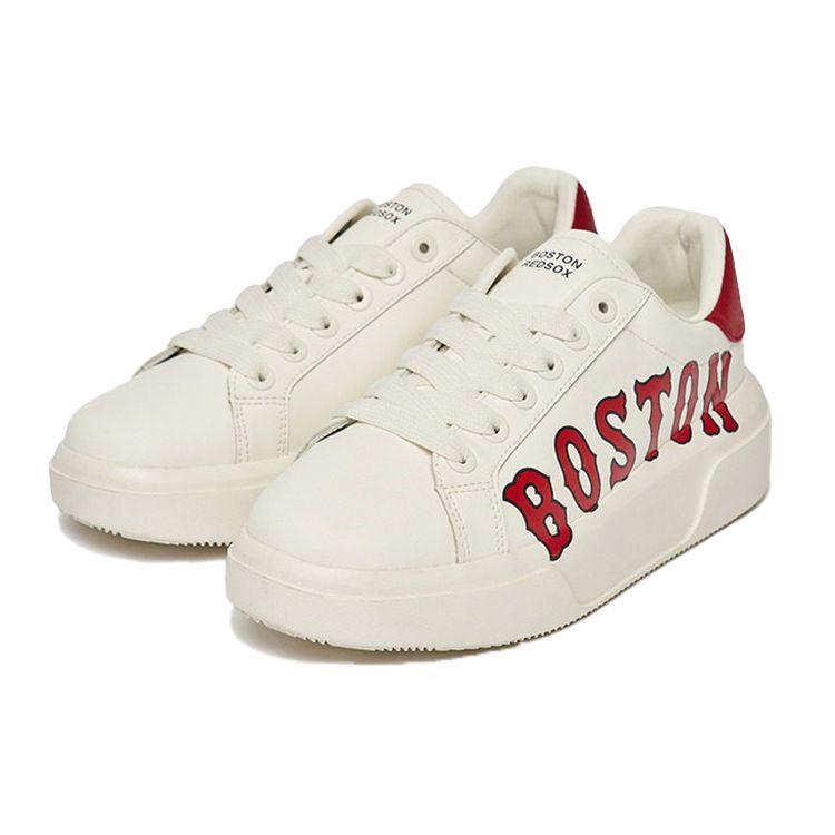 MLB Chunky Classic Bequeme Vielseitige Low-Top Sneaker Unisex Sneaker Weiß Rot 3ASXXP12N-43RDS