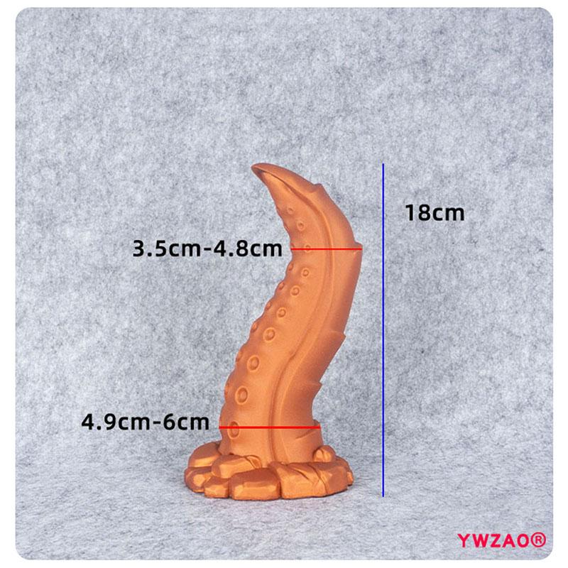 YWZAO Anal Plug Tentacle Liquid Silicon Sucker G74