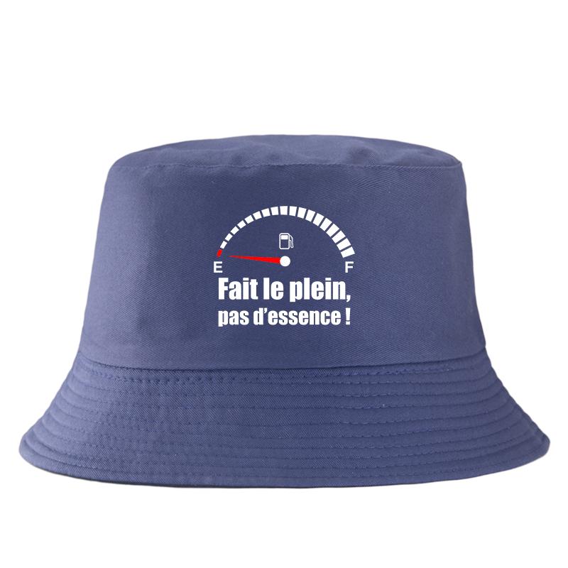 French Slogan Fait Le Plein Pas DEssence Bucket Hat Funny Gas Gauge Sun Cap Women Unisex Cotton Outdoor Summer FisherUnisex Hat Bob