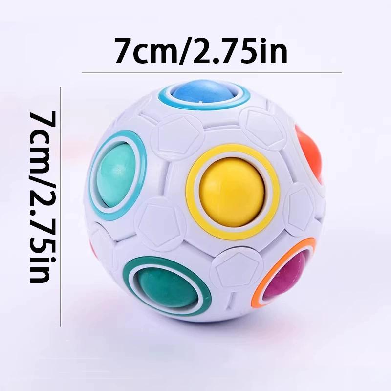 Magic Rainbow Ball Early Education Toy Puzzle Thinking Training Intelligence Brain Football Cube