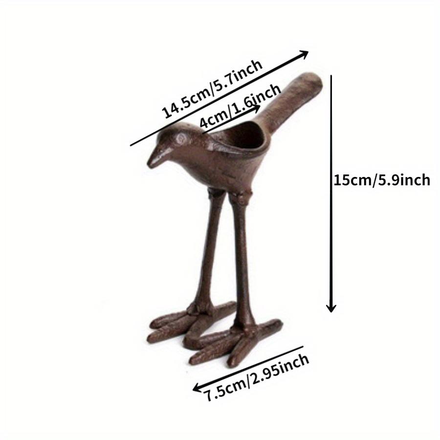 Sfeșnic din Fontă Rustic Creativ pentru Cină Decor Retro Lampă cu Ulei Exterior Recuzită Veche Pasăre Decor Acasă