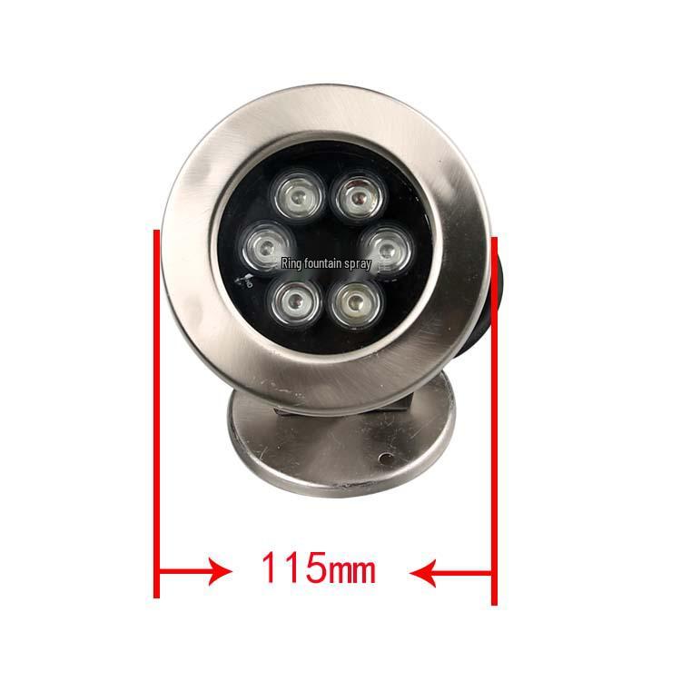 Colorful LED Underwater Fountain Spotlight, 6W/12W, 12V/24V, Waterproof Landscape Light