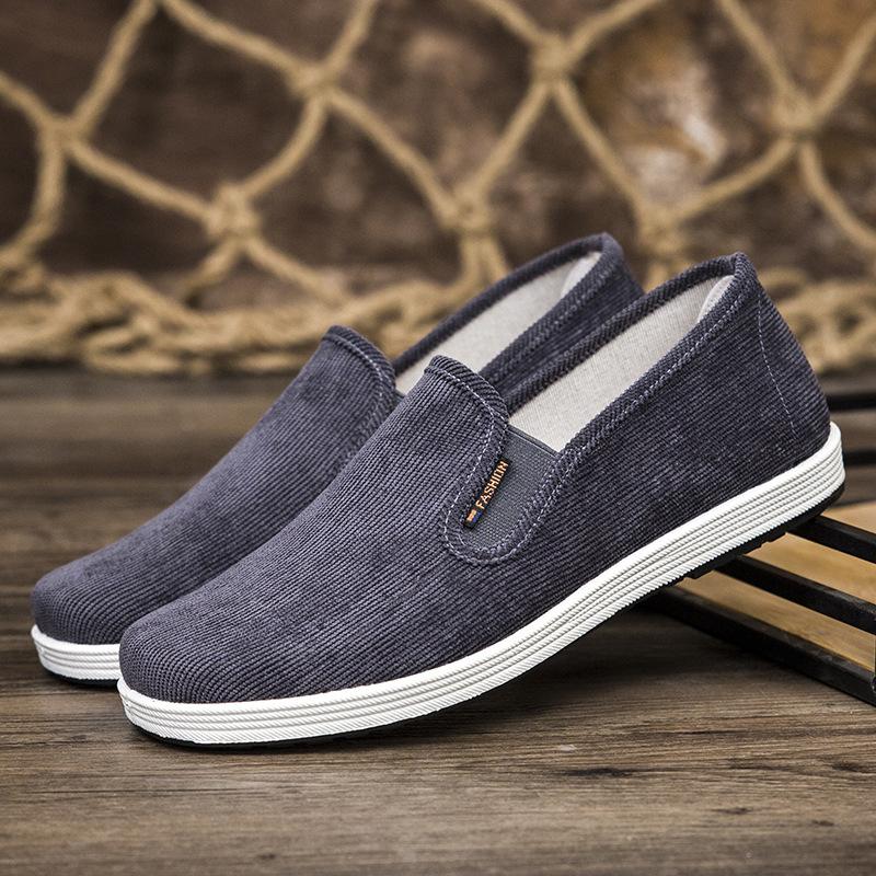 Cloth shoes men's spring and autumn breathable men's casual shoes lasagna cloth shoes medium and old outdoor shoes