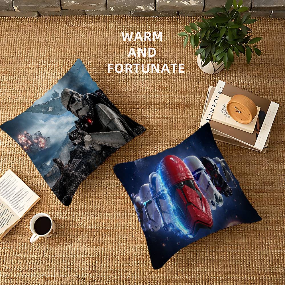 S-Stars S-Stormtrooper Cushion Cover Inches Farmhouse Decor Home Throw Pillow Covers for Couch Decorations
