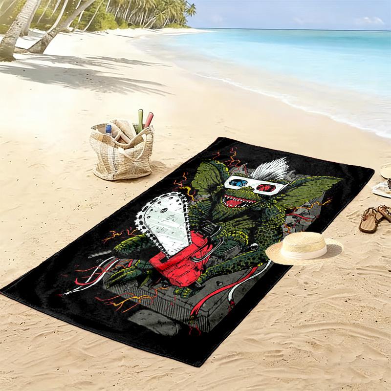 Gremlins: Chaos Unleashed beach towel beach Portable for travel seaside swim Absorbent bath towel Outdoor picnic beach mat printing