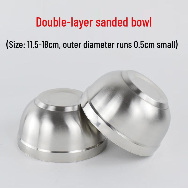 Shixun Commercial Double-Layer Anti-Scald Stainless Steel Bowl