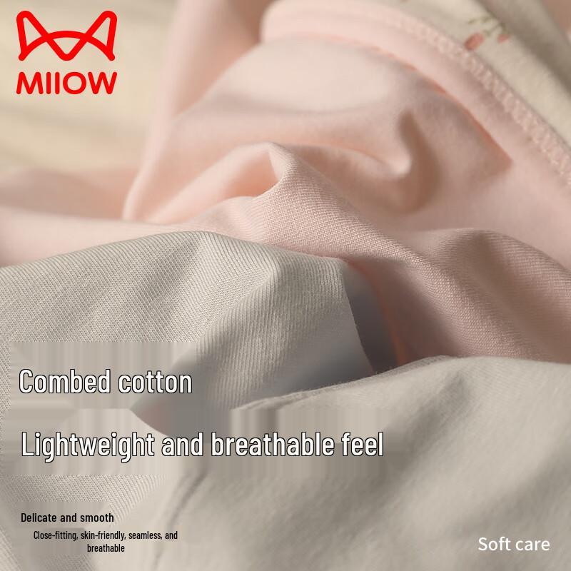 Mao Ren Teen Girls' Breathable Antibacterial Cotton Briefs