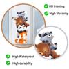 Cute Cartoon Stacked Animals Tower Wall Stickers, Self-Adhesive Decor for Kids Room Kindergarten Bedroom Entryway Decoration