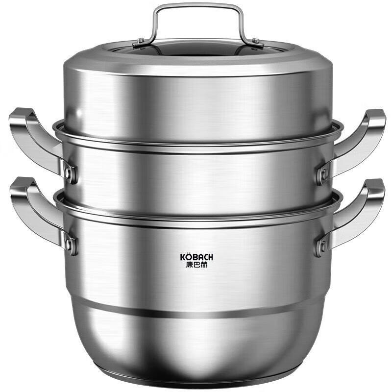 Kangbach 28cm Multi-Purpose 3-Layer Stainless Steel Steamer Pot