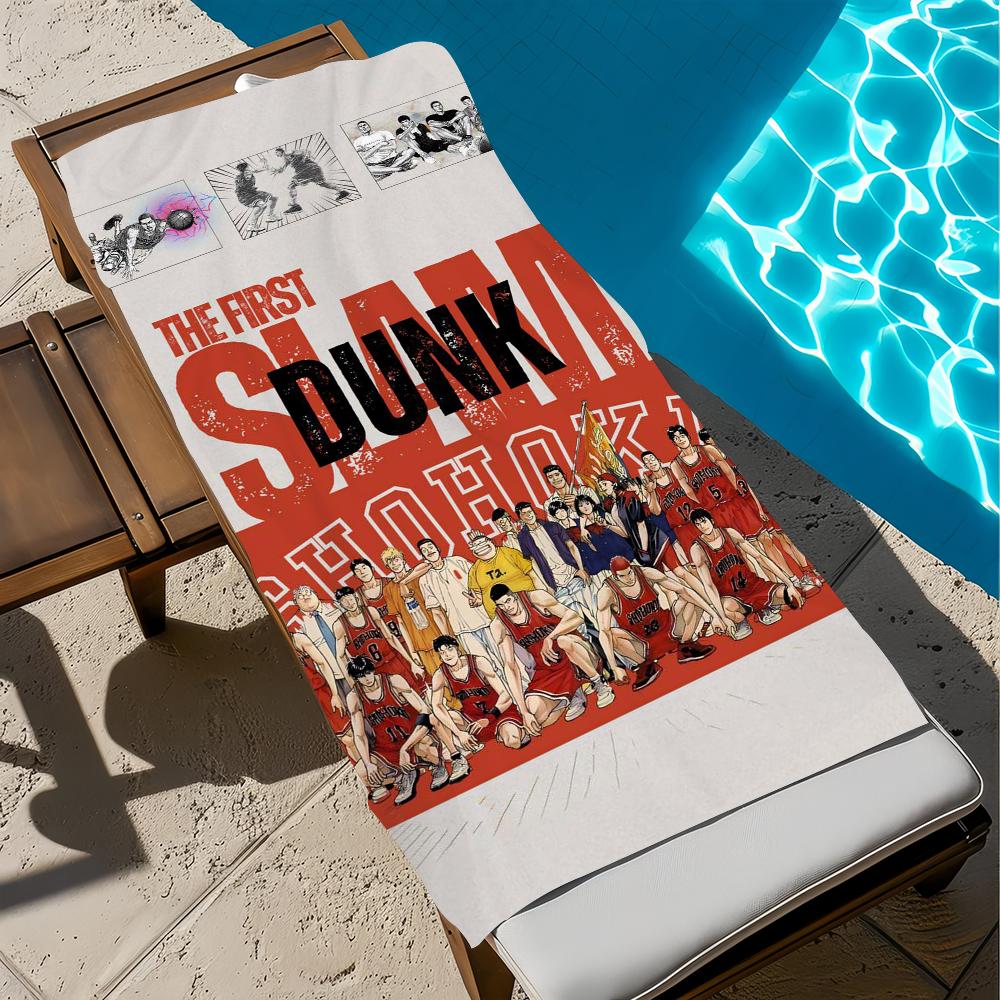 S-slam Anime Cute Towel D-dunk Beach Quick Dry Soft Pool Towels Gift for Travel Gym Shower Camping Sports