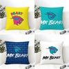 Anime Mr Gaming B-beast Pillow Case Natural Linen Double-Sided Printing Sofa Home Decor Cushion Cover