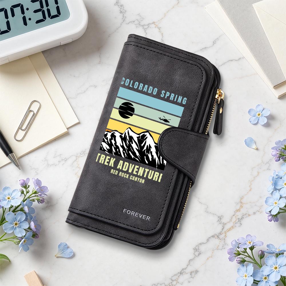 Adventure Style Wallet Colorado Spring Design Multi Card Holder Purse
