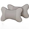1PCS Car Neck Pillows Both Side Pu Leather Pack Headrest Fit for Most Cars Filled Fiber Universal Car Pillow