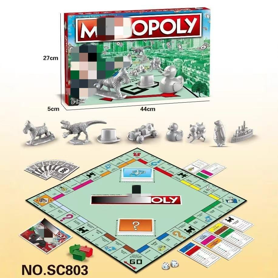 English Real Estate Card Game Rich Man Board Game Multiplayer Interactive Family Fun Learning English Kids Educational Toy