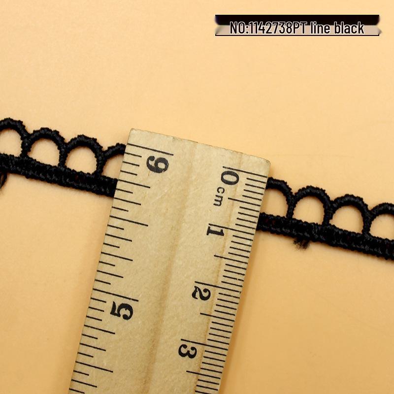 Water Soluble Lace Embroidery Collar - DIY Sewing Material Crescent Edge Cotton 