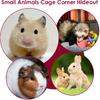 Forest Cage Corner Hideout, Pets Corner Hideout for Guinea Pigs, Rabbits, Ferrets, Chinchillas, Gerbils, Hedgehogs (Pink)