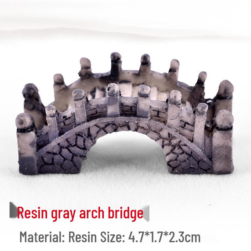 

Resin Mini Bridge Water Stone: Absorbent Stone Fish Tank & Bonsai Decoration