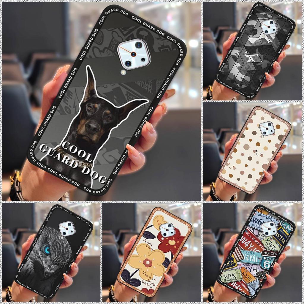 Waterproof Cute Phone Case For VIVO V17/Y9S/X50 Lite/V1945A Durable Cartoon Silicone Soft Case Anti-knock Cover TPU