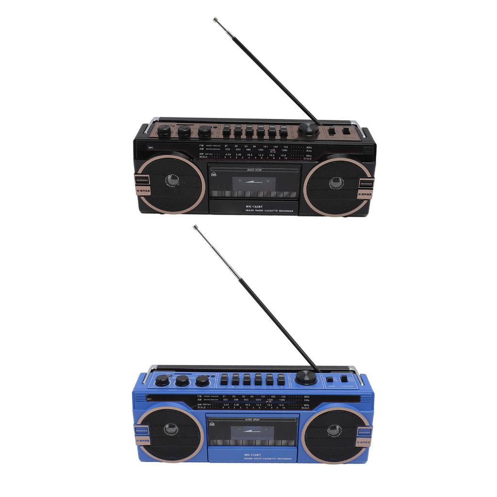 AM FM SW Cassette Player Bluetooth Vintage Great Sound Quality USB Port 3.5mm Aux In Tape Recorder Tape Player Cassette Recorder