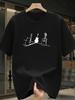 ZX Summer Hot Selling Heavy Cotton Trendy Brand Printed Short Sleeve Tshirt for Mens Casual Loose Men