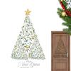 Christmas Tree Static Window Stickers Reusable Double-sided Sticker 40x65CM Christmas Tree Decoration For Glass Door & Window
