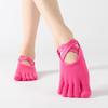 Women's Spring and Autumn Thickened Yoga and Fitness Floor Silicone Anti Slip Five Finger Socks