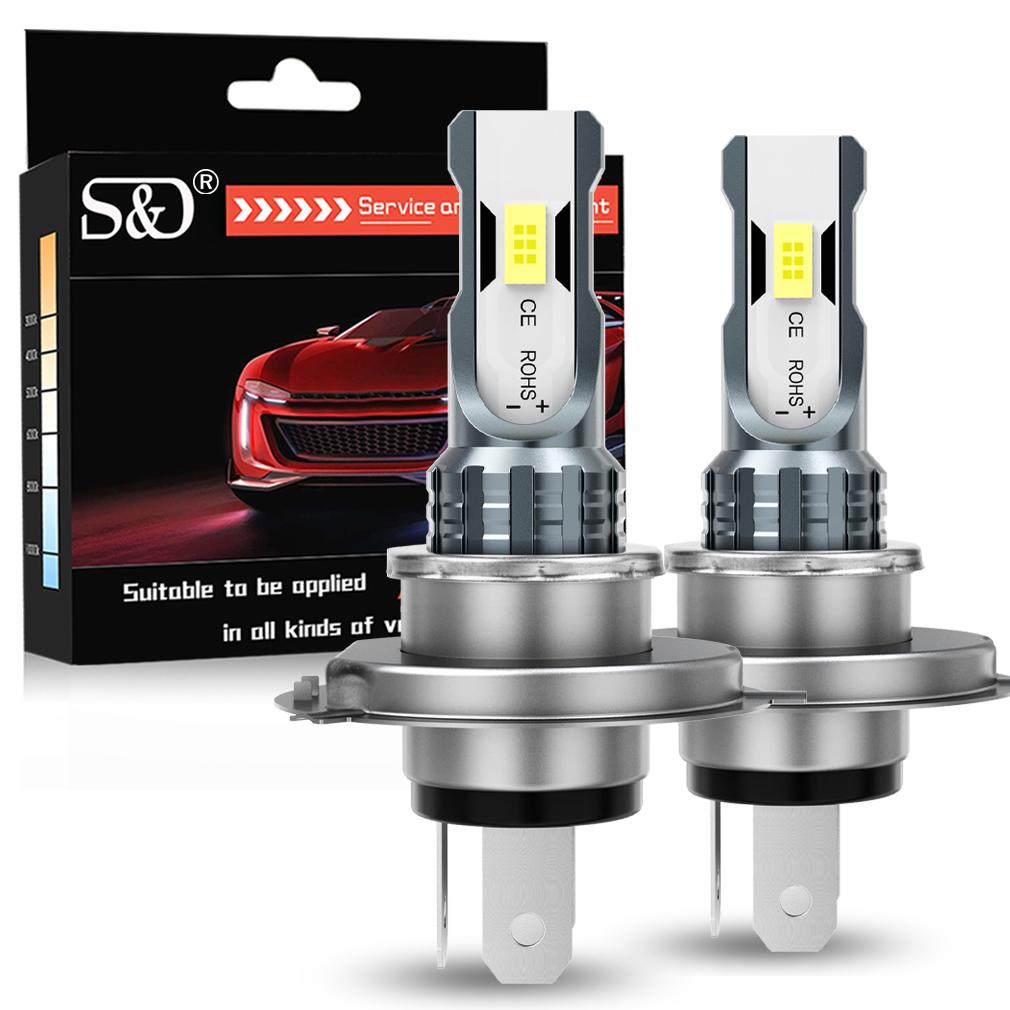 2 st H11 H8 H9 LED Dim/DRL-lampor H4 H7 9005 HB3 9006 HB4 CSP LED Dimljus Dagsbelysning Vit 6000K Superljus Lampa