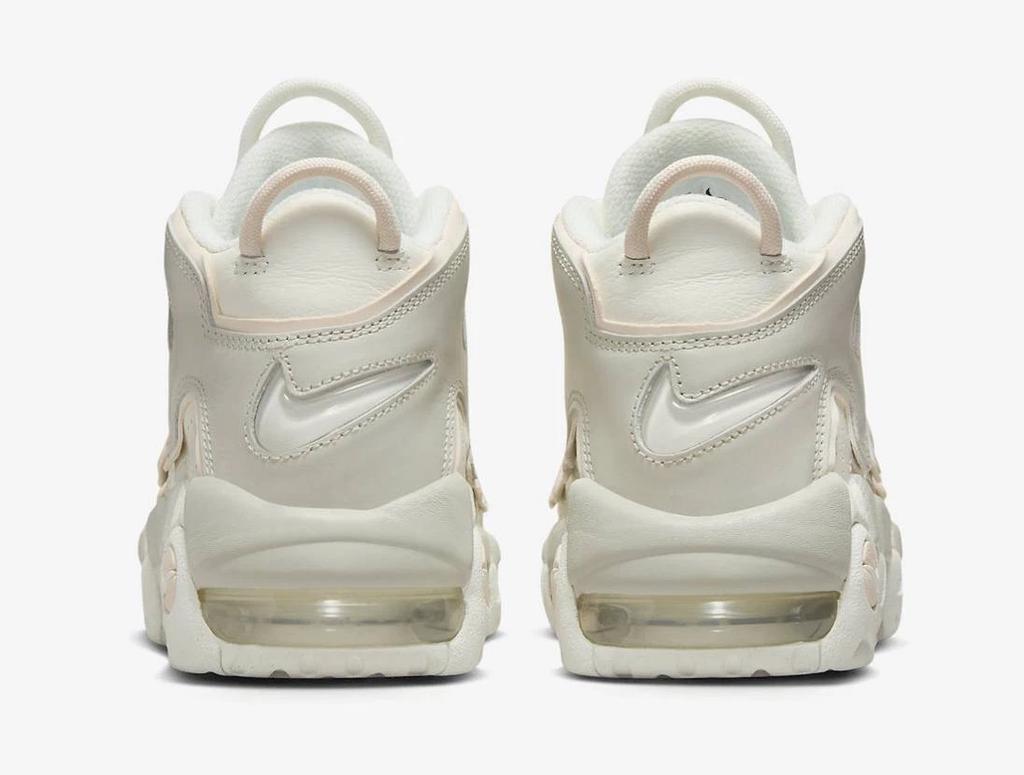 DV1137-101 Nike WMNS Air More Uptempo "Sail and Light Bone"