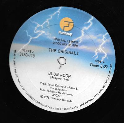12inch Record ORIGINALS  Blue Moon 3160118 Fantasy 1978 Canada SoulFunk Used