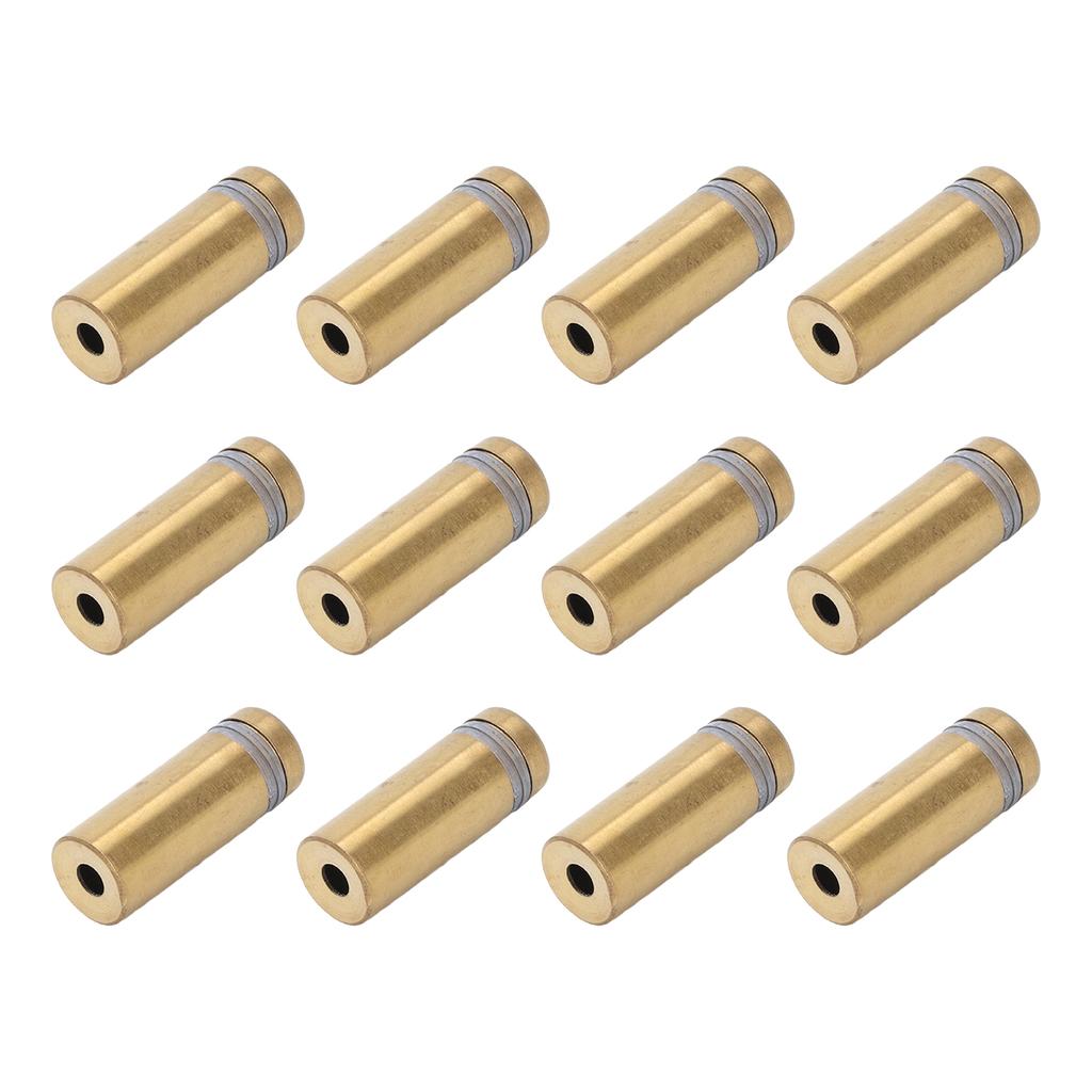 12Pcs Standoff Screws Stainless Steel Electroplated Brushed Gold Advertising Nails for Acrylic