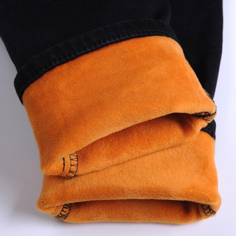 Women's High-Waist Elastic Skinny Jeans - Spring/Autumn/Winter Plus Size Slim Fit
