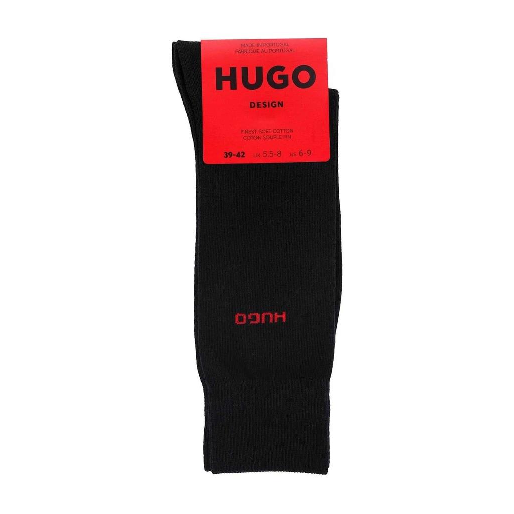 Hugo Unisex Adult Logo Crew Socks (Pack of 2)