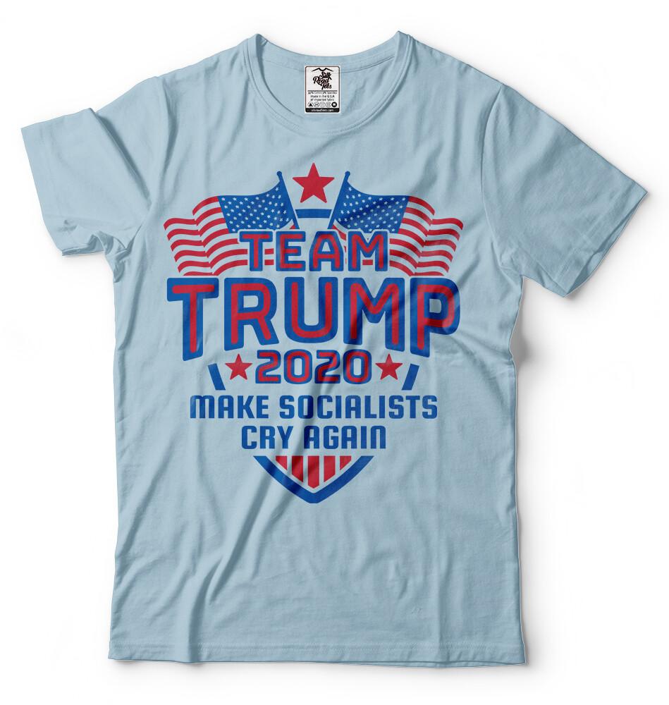 Donald Trump Shirt 2024 Election President Team Trump Make Socialists Cry Again M