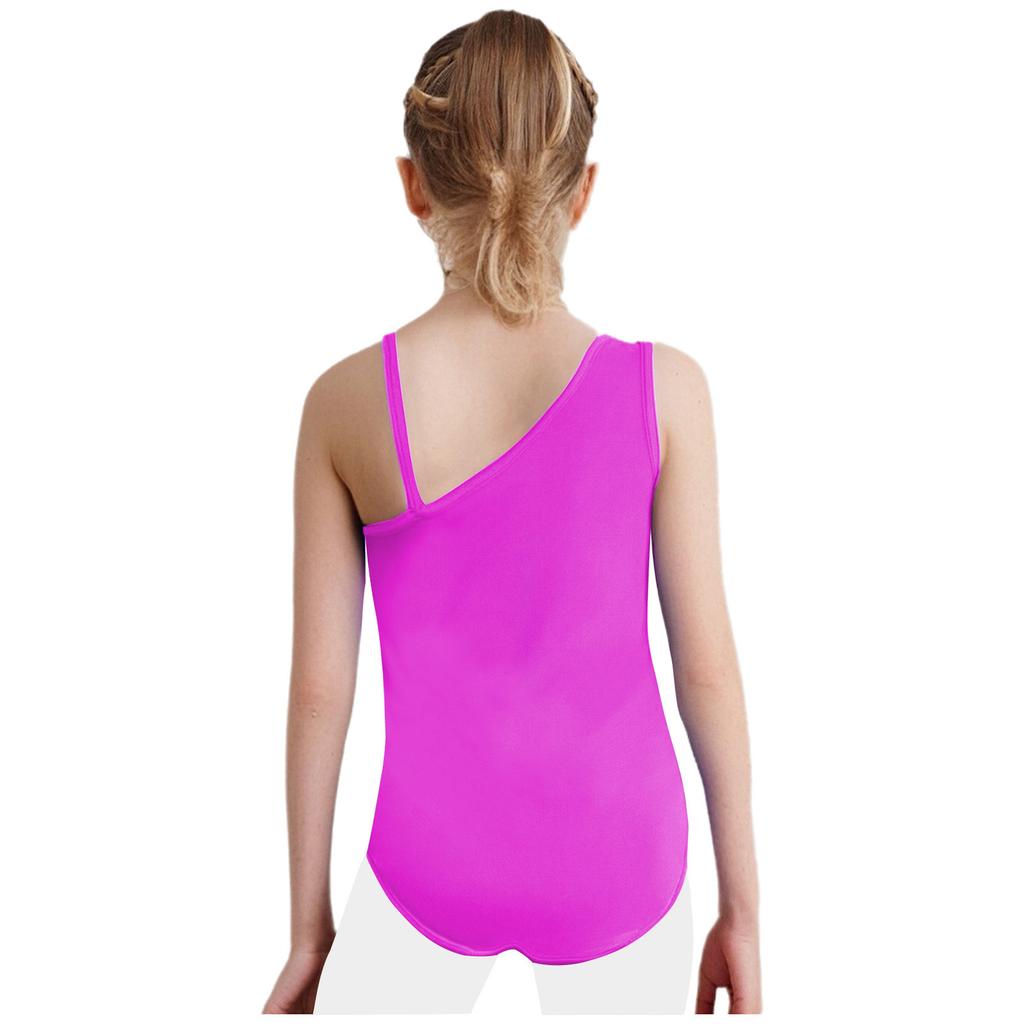 Mädchen Glitzer Pailletten Jumpsuit Ärmelloser Tanzbody Gymnastikbody Tanzaufführung Eiskunstlauf Unitard