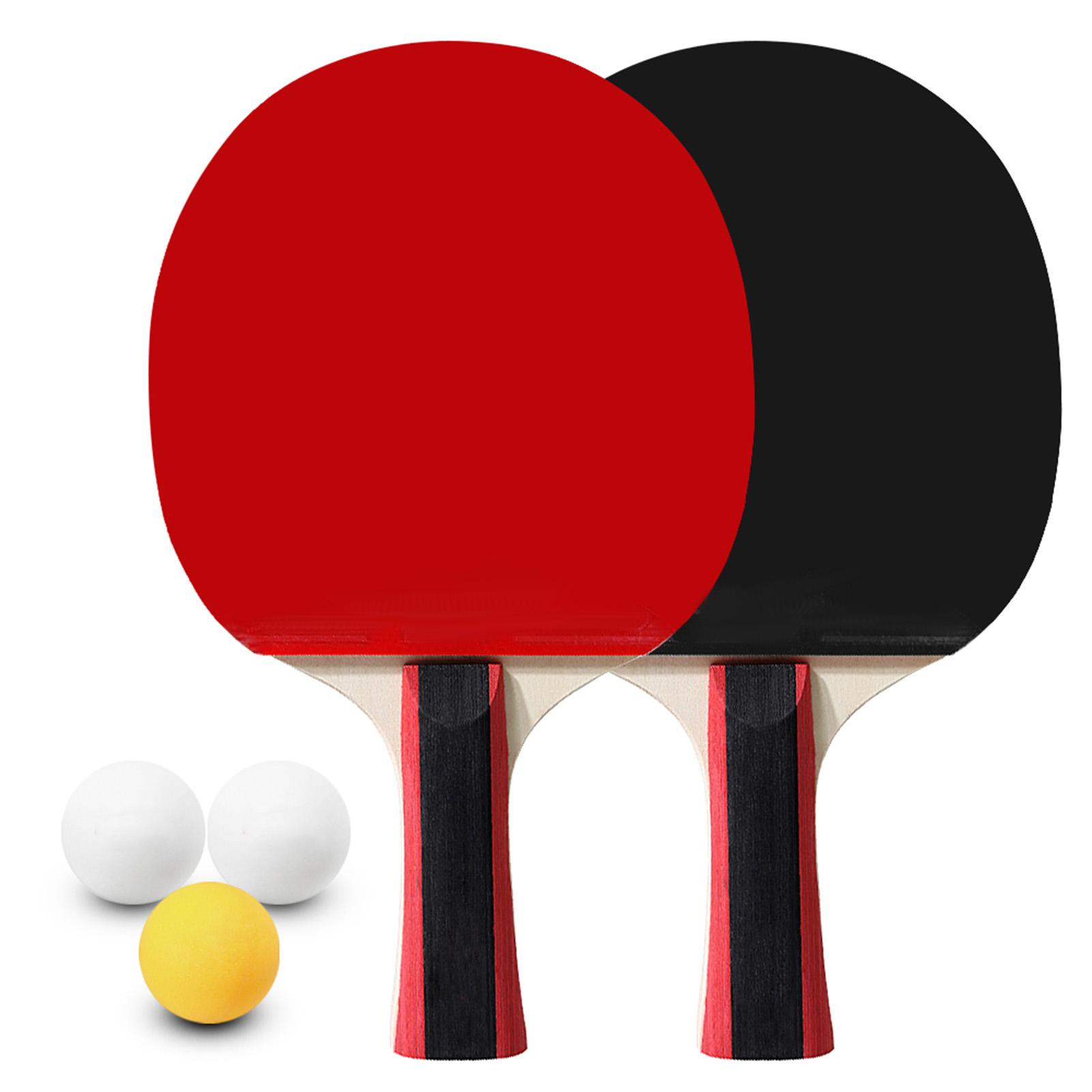 Table Tennis 2 Player Set 2 Table Tennis Bats Rackets and 3      s with Cover Bag