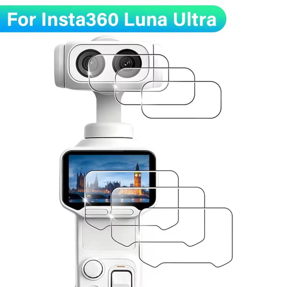 Tempered Glass Lens Films Protective Films for Insta360 Luna Ultra Gimbal Camera Accessories
