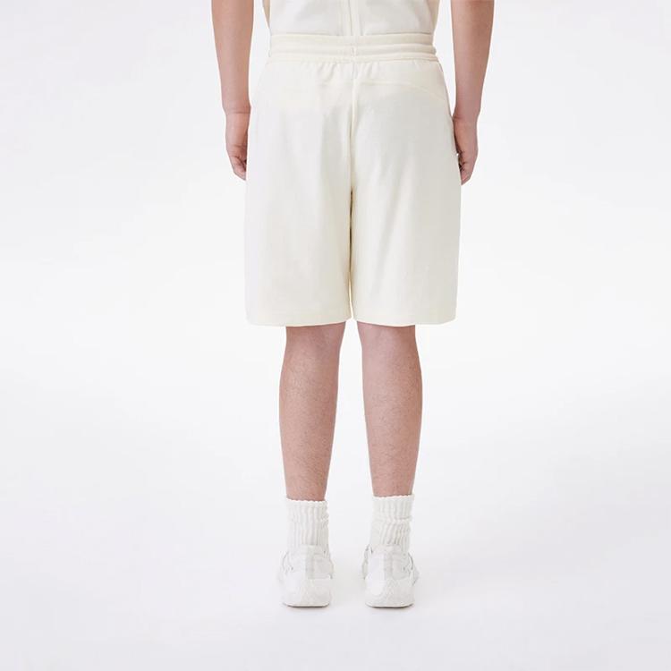 Li Ning X Jackie Chan Collaboration Kung Fu Series Solid Color Casual Straight Leg Sports Shorts Men Shorts Paper-White AKST027-4