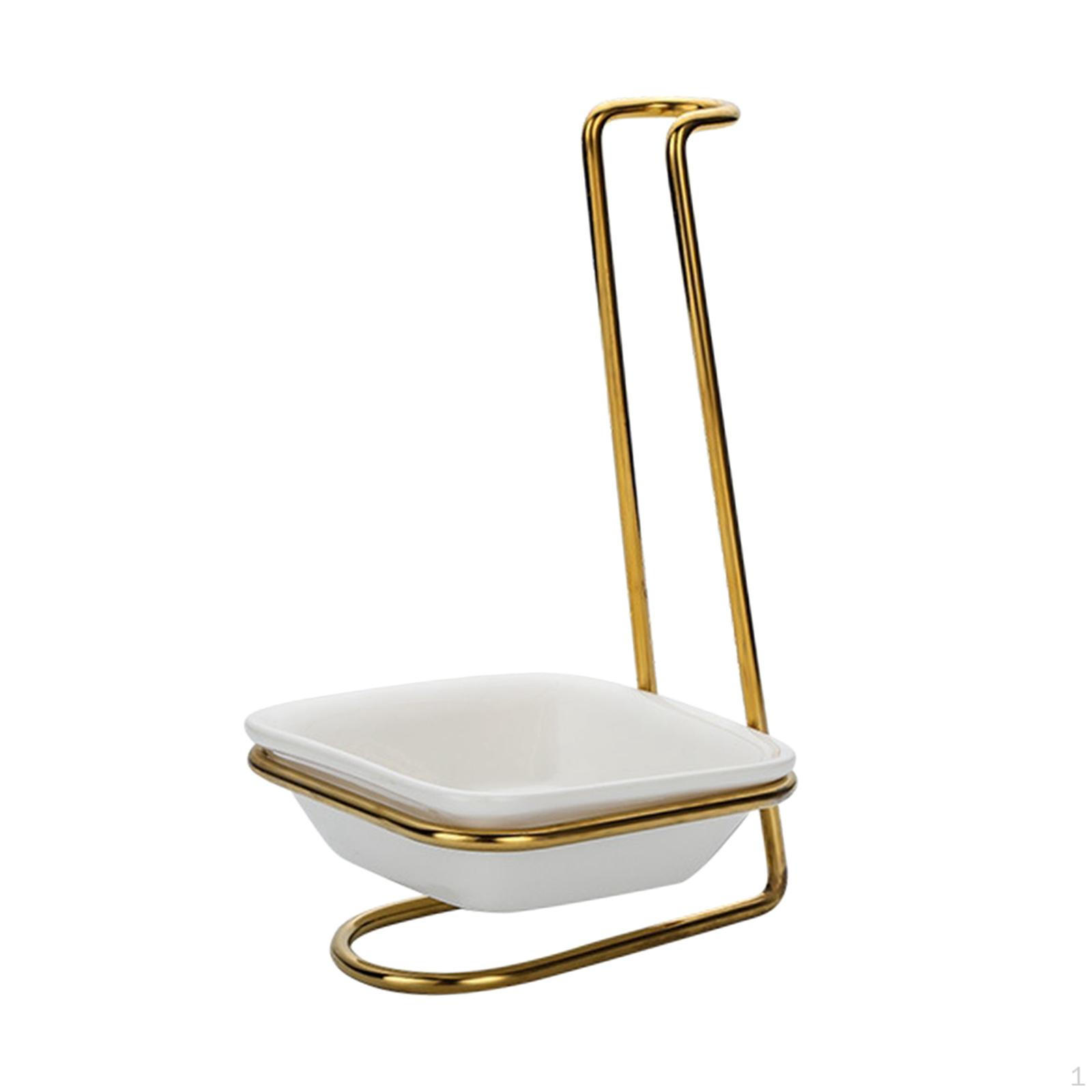 

Rest, Soup Ladle Holder Whisk, Kitchen Gadgets, Upright Holder, Spoon Rest for Food, single square